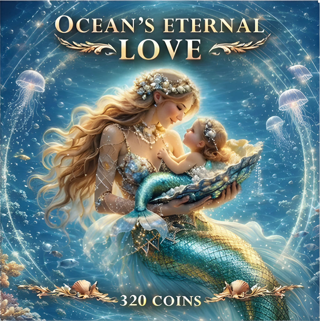 Ocean's Eternal Love Mermaid 1 oz Copper