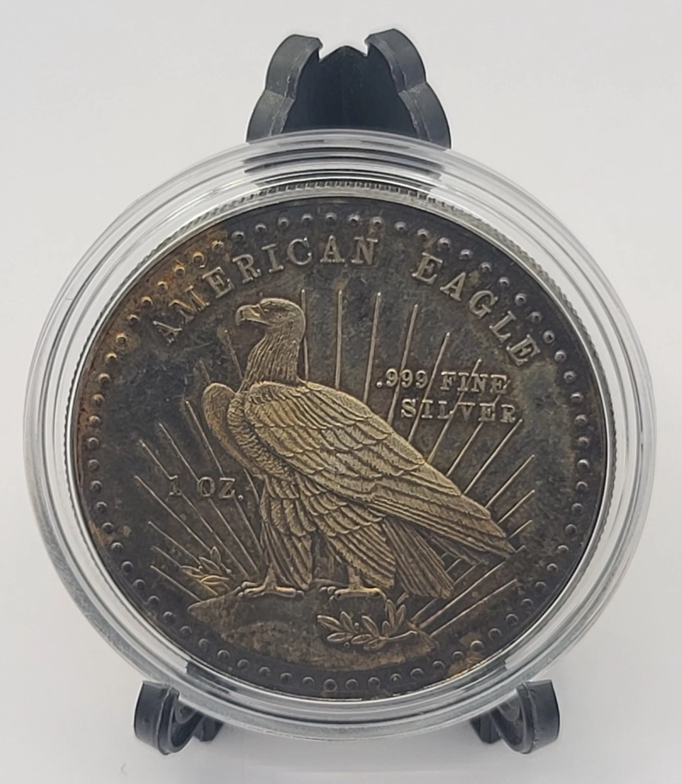 1981 World Wide Mint American Eagle 1oz 999 FINE Silver art bar round