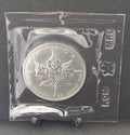 1989 1 oz Canadian Silver Maple Leaf $5 Coin .9999 Fine Silver