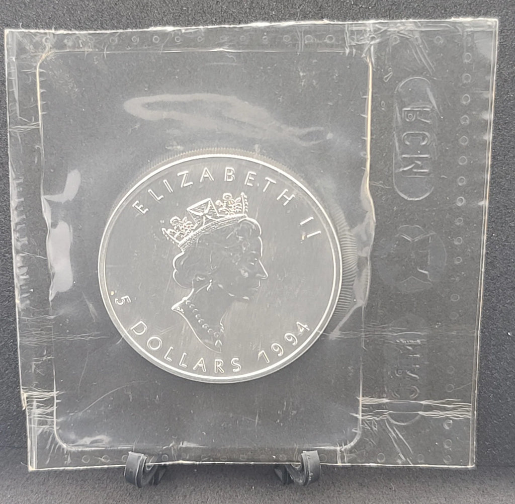 1994 1 oz Canadian Silver Maple Leaf Coin (BU)