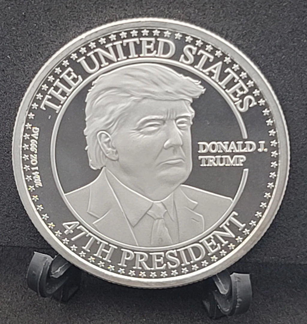 1 Oz .999 Fine Silver TRUMP ROUND Limited Edition