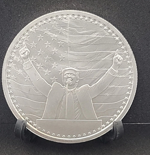1 Oz .999 Fine Silver TRUMP ROUND Limited Edition