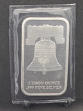 1 TROY OZ BAR .999 SILVER SD Bullion Mint "We The People" Liberty Bell Sealed