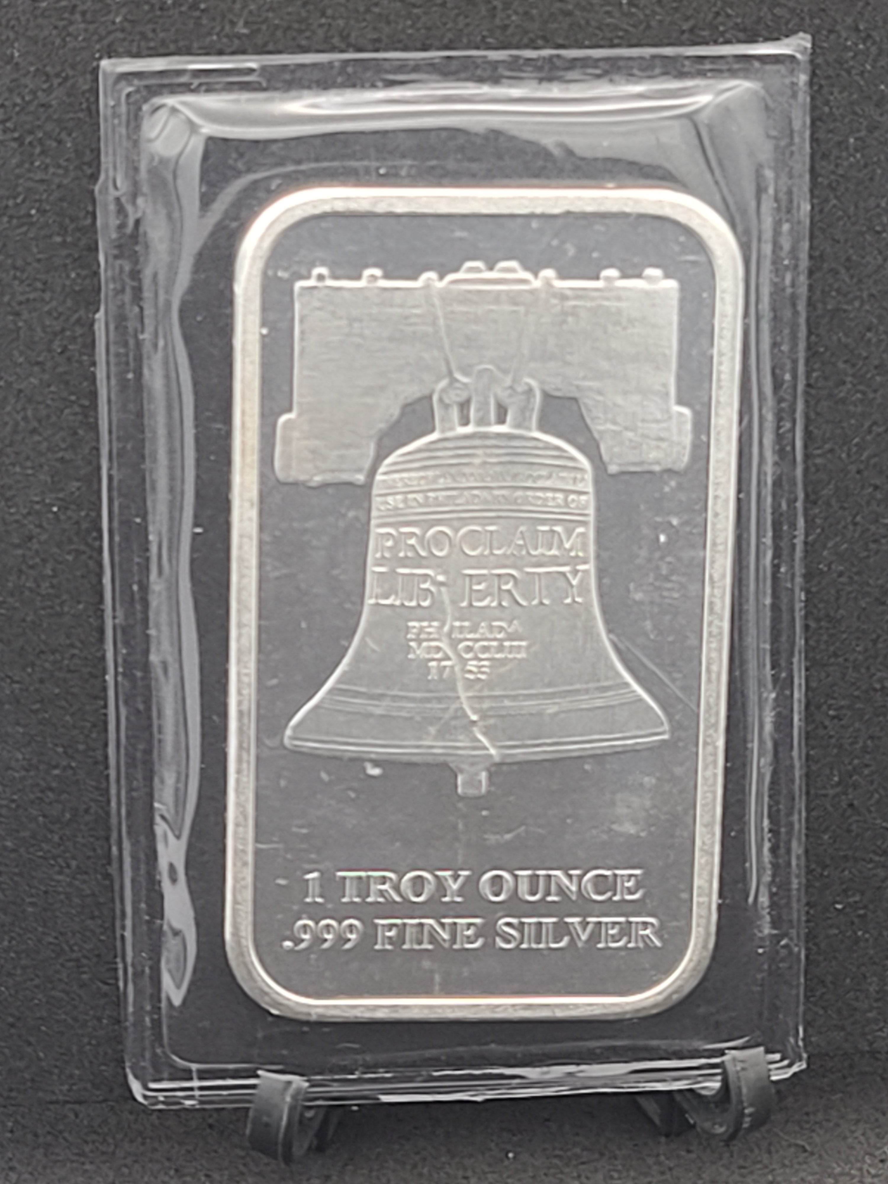 1 TROY OZ BAR .999 SILVER SD Bullion Mint "We The People" Liberty Bell Sealed