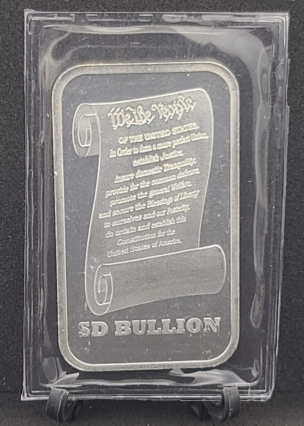 1 TROY OZ BAR .999 SILVER SD Bullion Mint "We The People" Liberty Bell Sealed