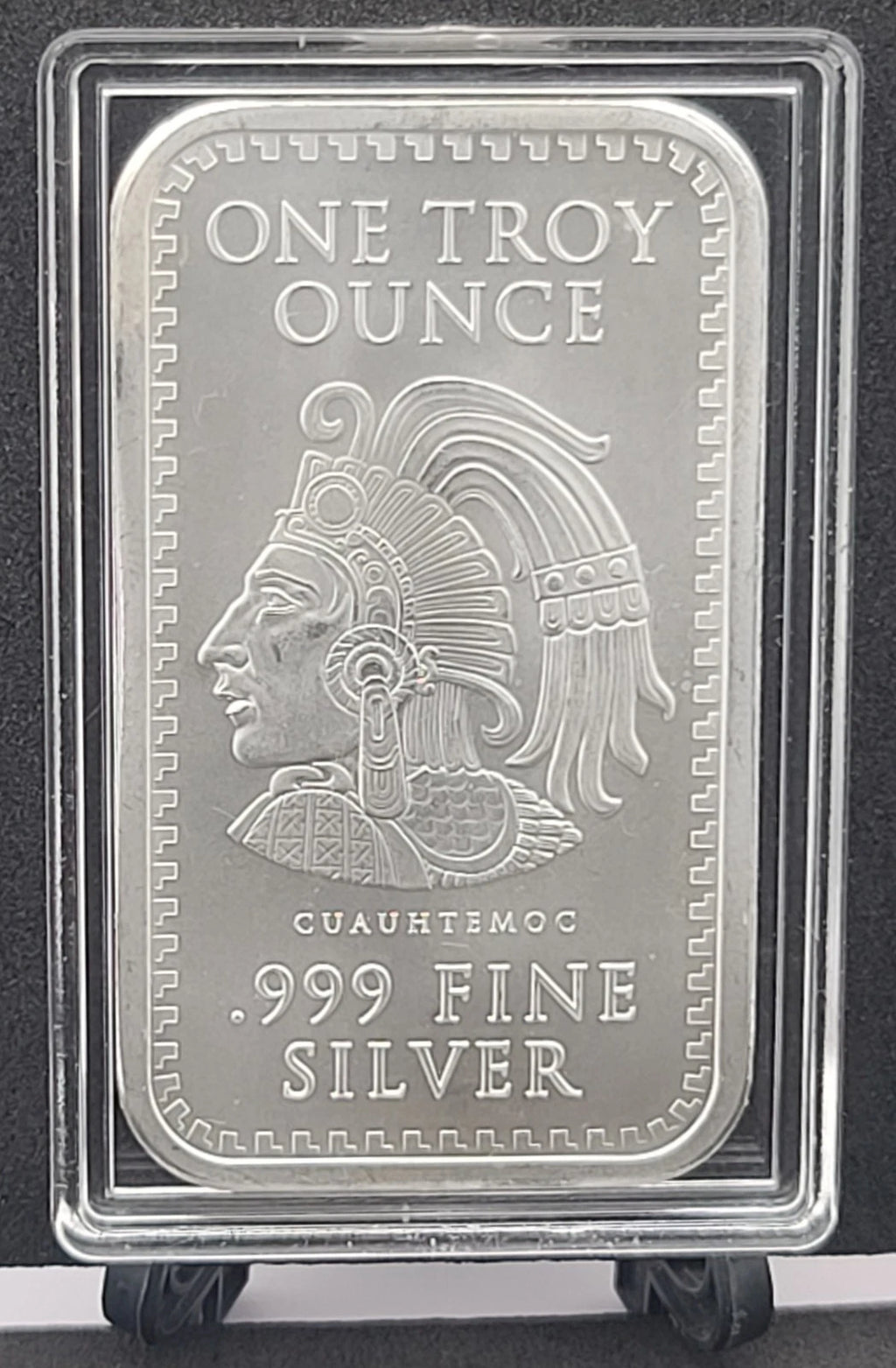 1 TROY Oz 999 Silver Bar Aztec Mayan Calendar Collectible Bar Bullion
