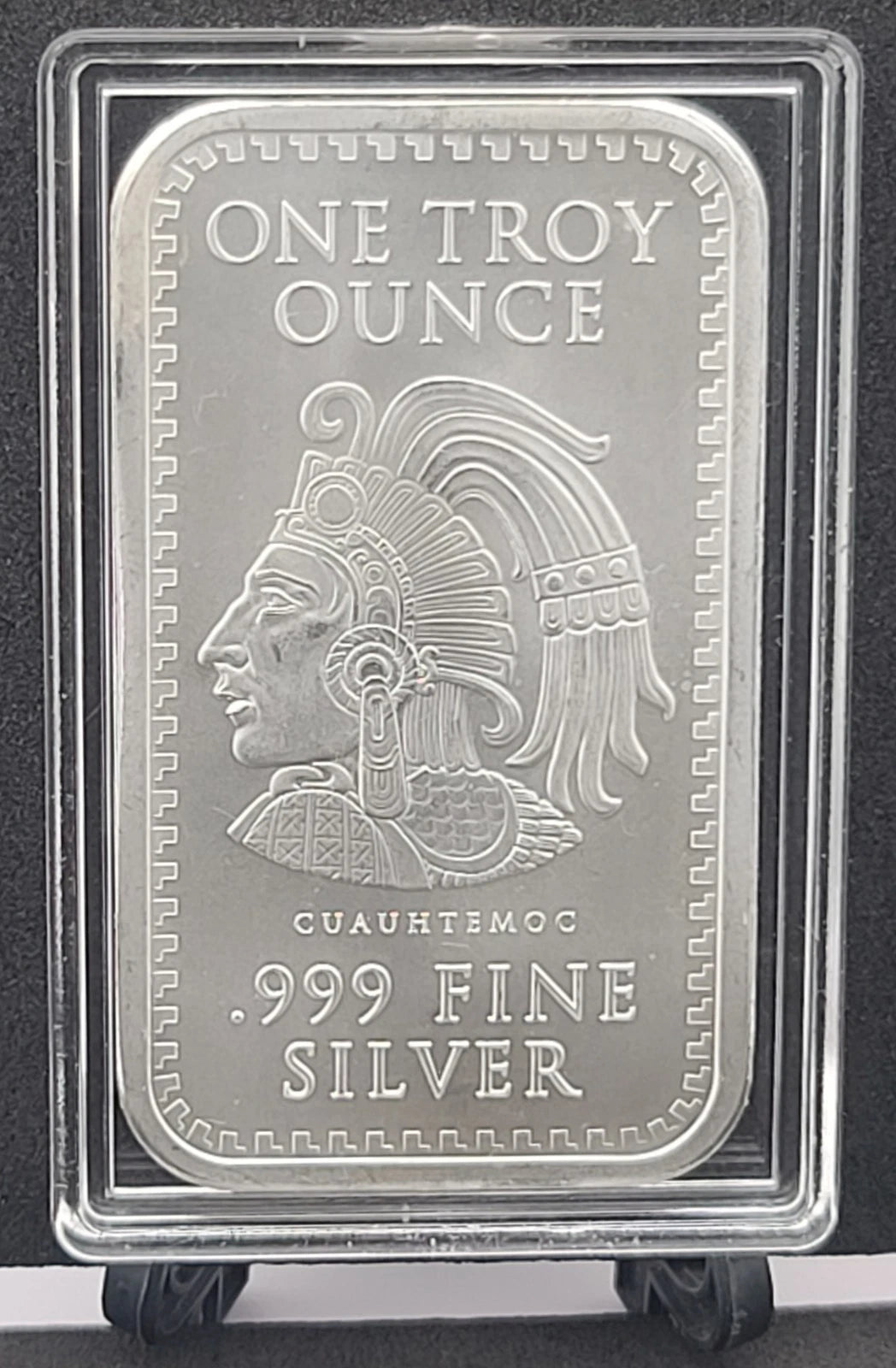 1 TROY Oz 999 Silver Bar Aztec Mayan Calendar Collectible Bar Bullion