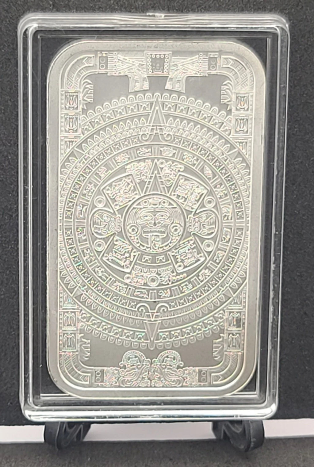 1 TROY Oz 999 Silver Bar Aztec Mayan Calendar Collectible Bar Bullion