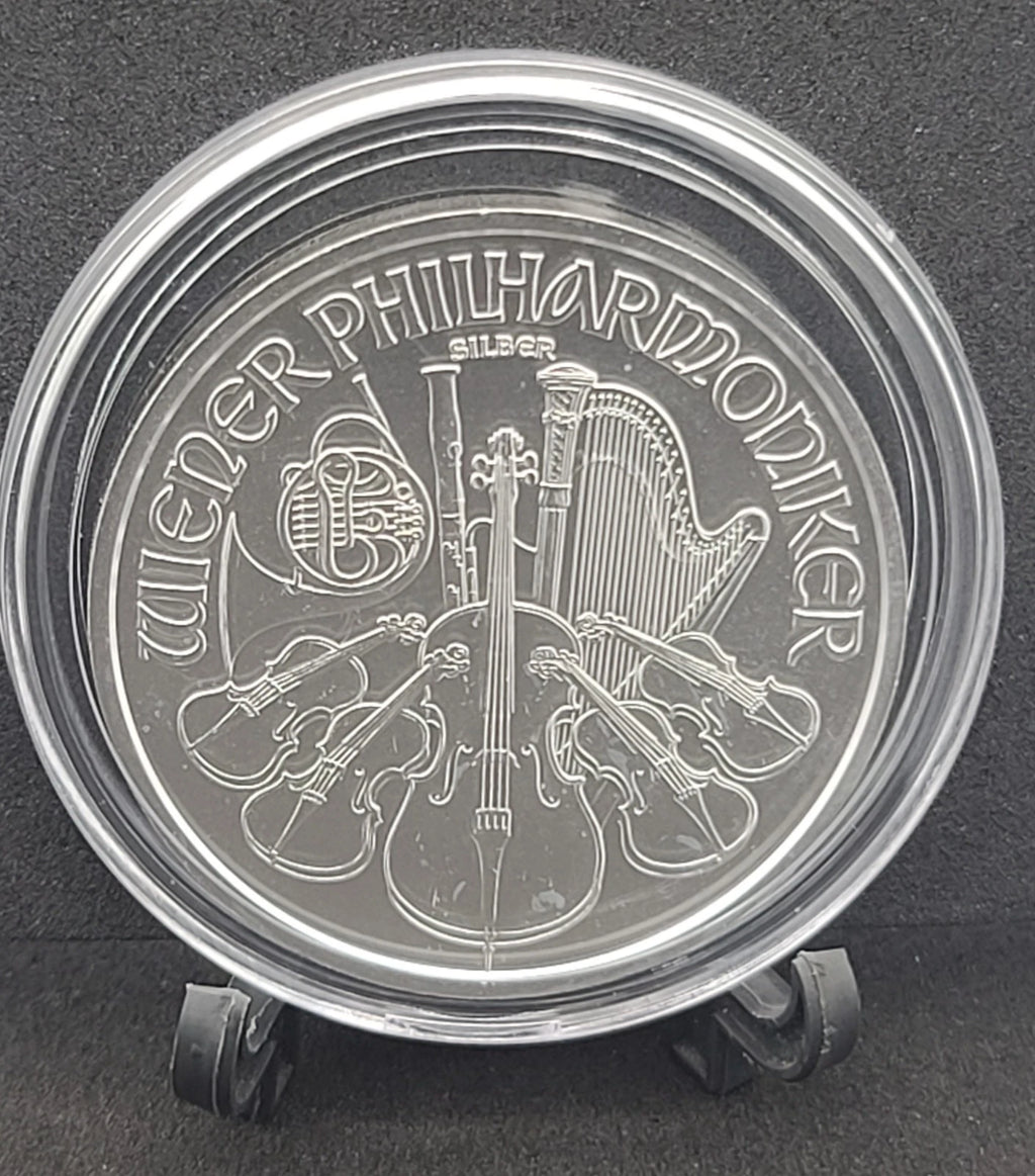 2014 Austria 1,50 Euro Silver Unze Philharmonic 1 Oz Silver - Lots of Luster