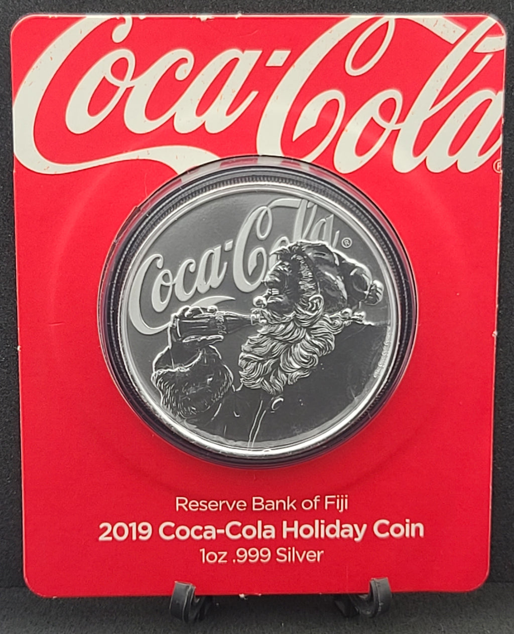 2019 1oz .999 Silver Coca-Cola® Holiday Coin - Limited Mintage Collectible