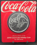 2019 1oz .999 Silver Coca-Cola® Holiday Coin - Limited Mintage Collectible