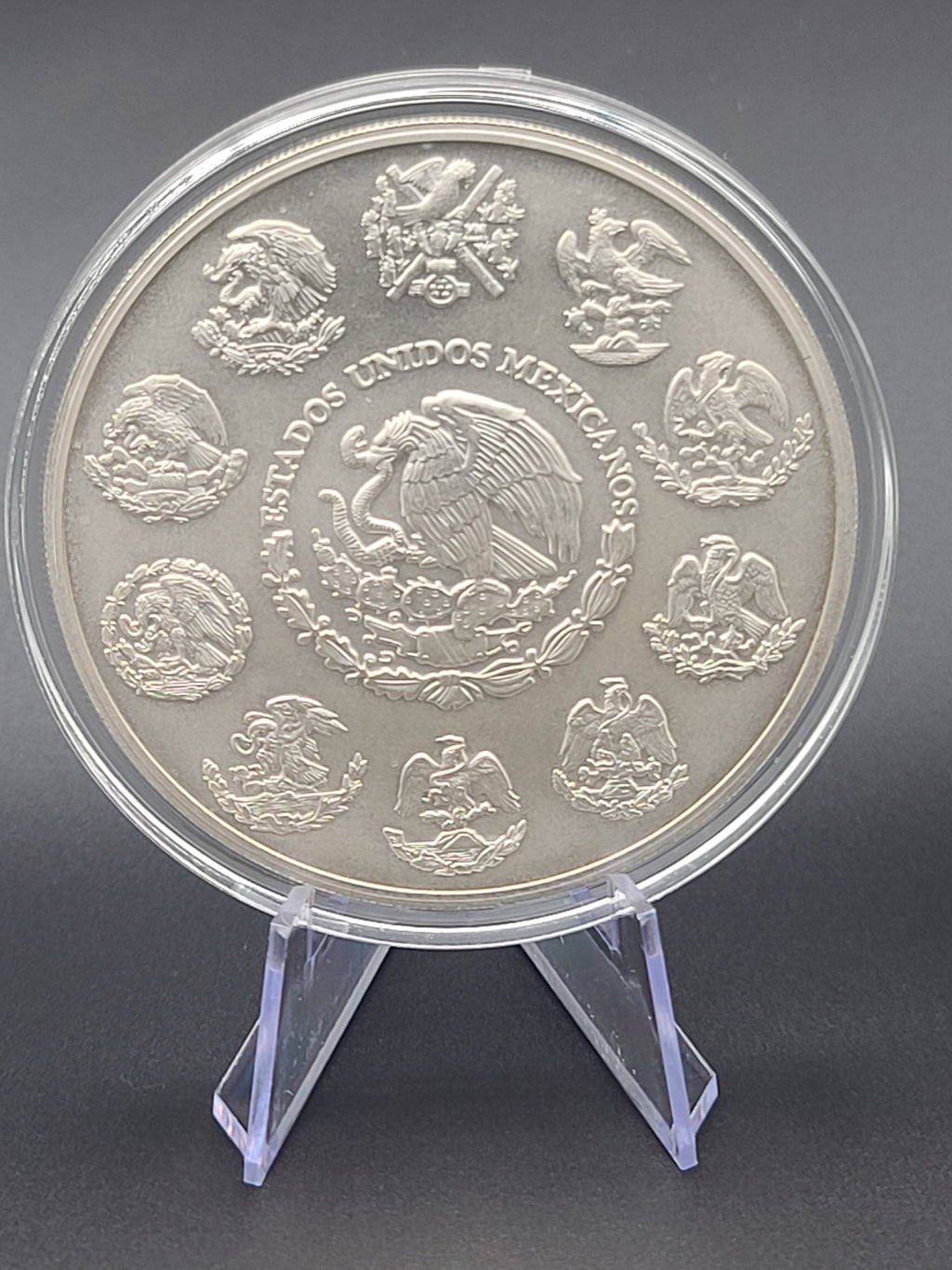 2024 Mexico 5 Onza Silver Libertad 5 oz .999 Fine Silver BU