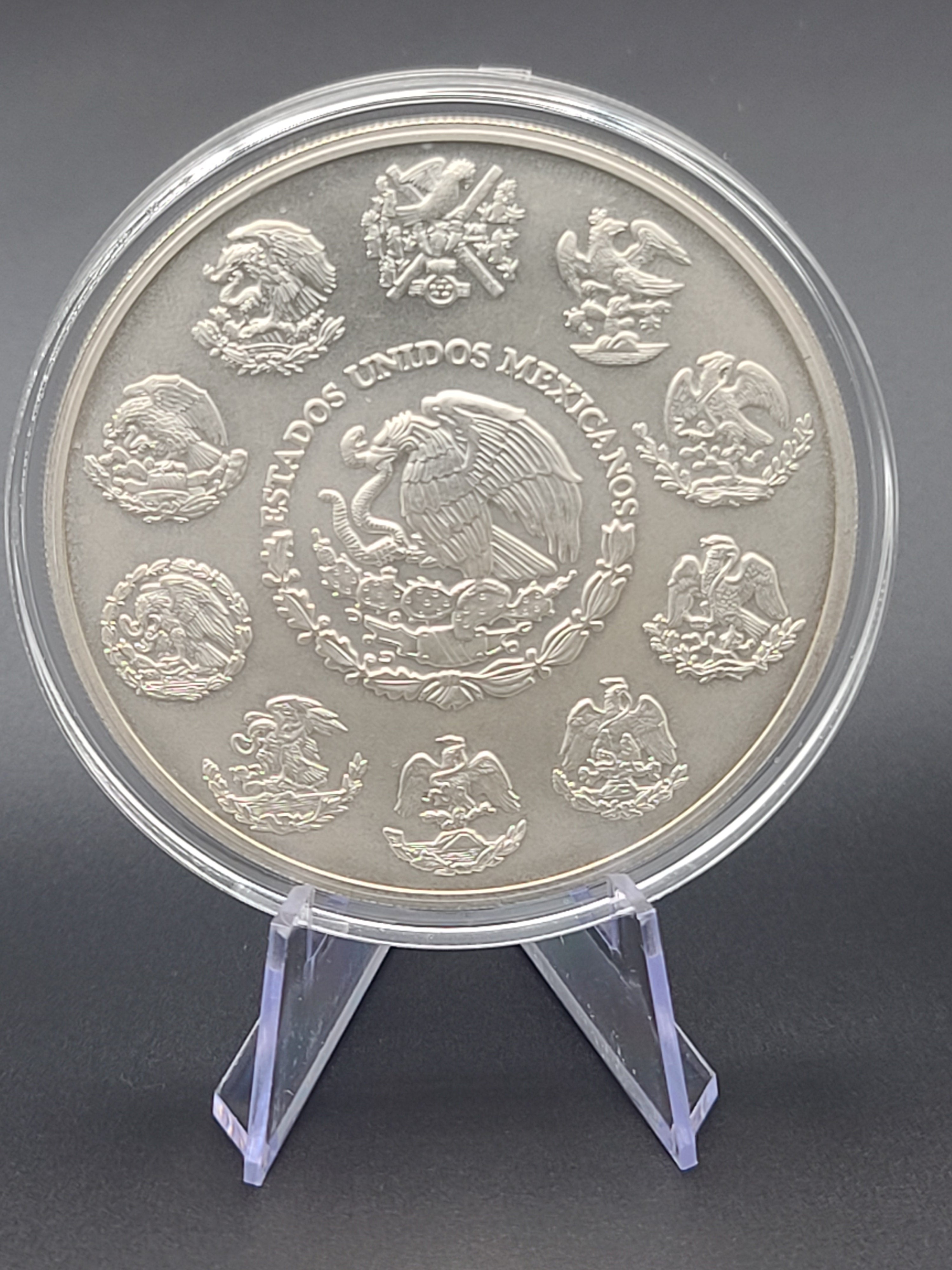 2024 Mexico 5 Onza Silver Libertad 5 oz .999 Fine Silver BU
