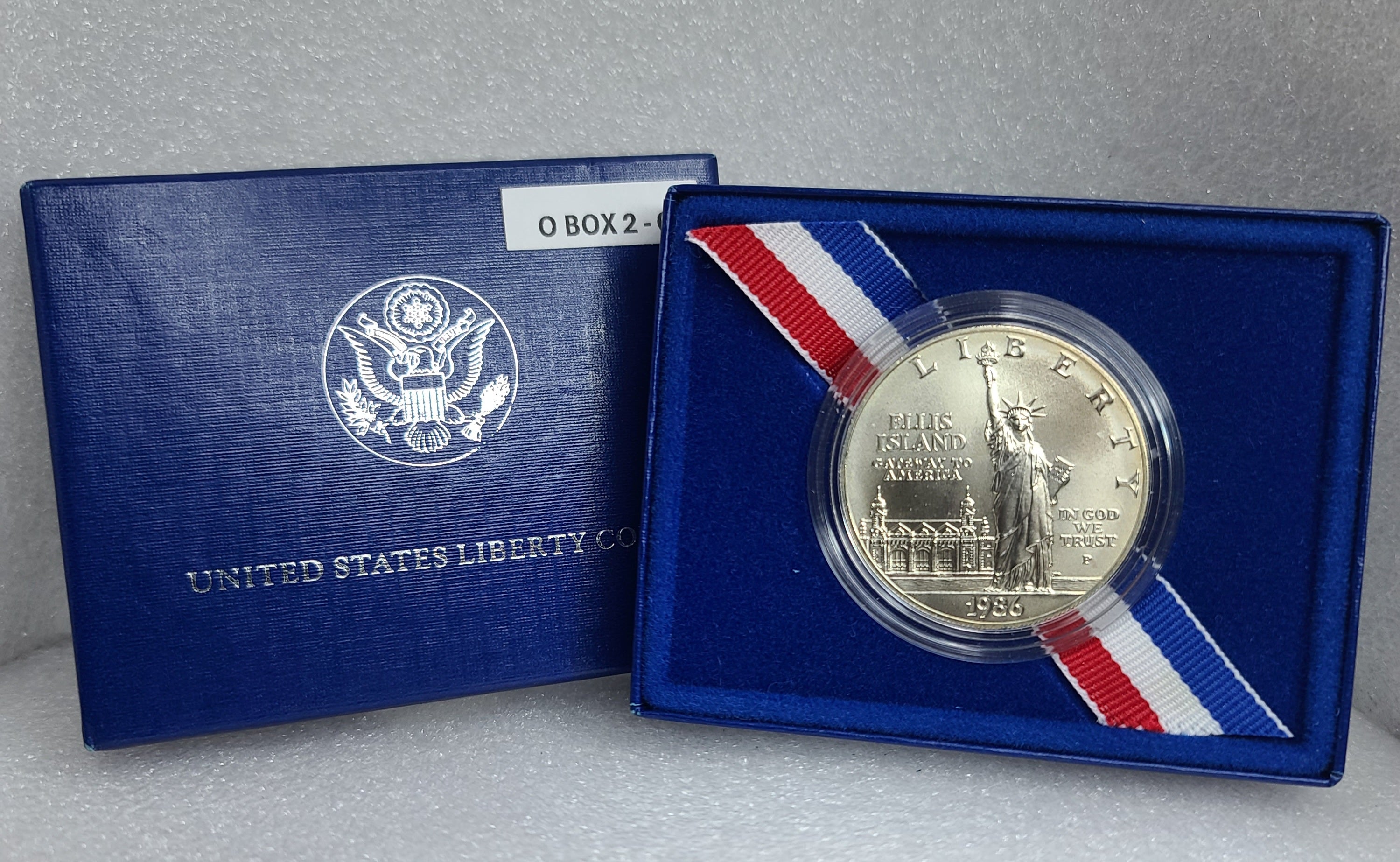 1986 us Liberty Ellis Island One Dollar Silver Proof Commemorative Coin $1