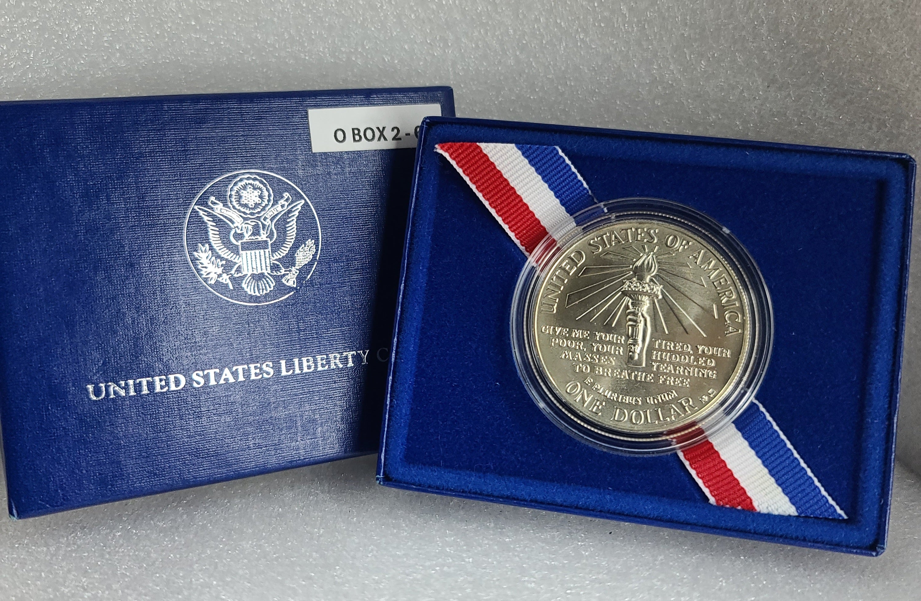 1986 us Liberty Ellis Island One Dollar Silver Proof Commemorative Coin $1