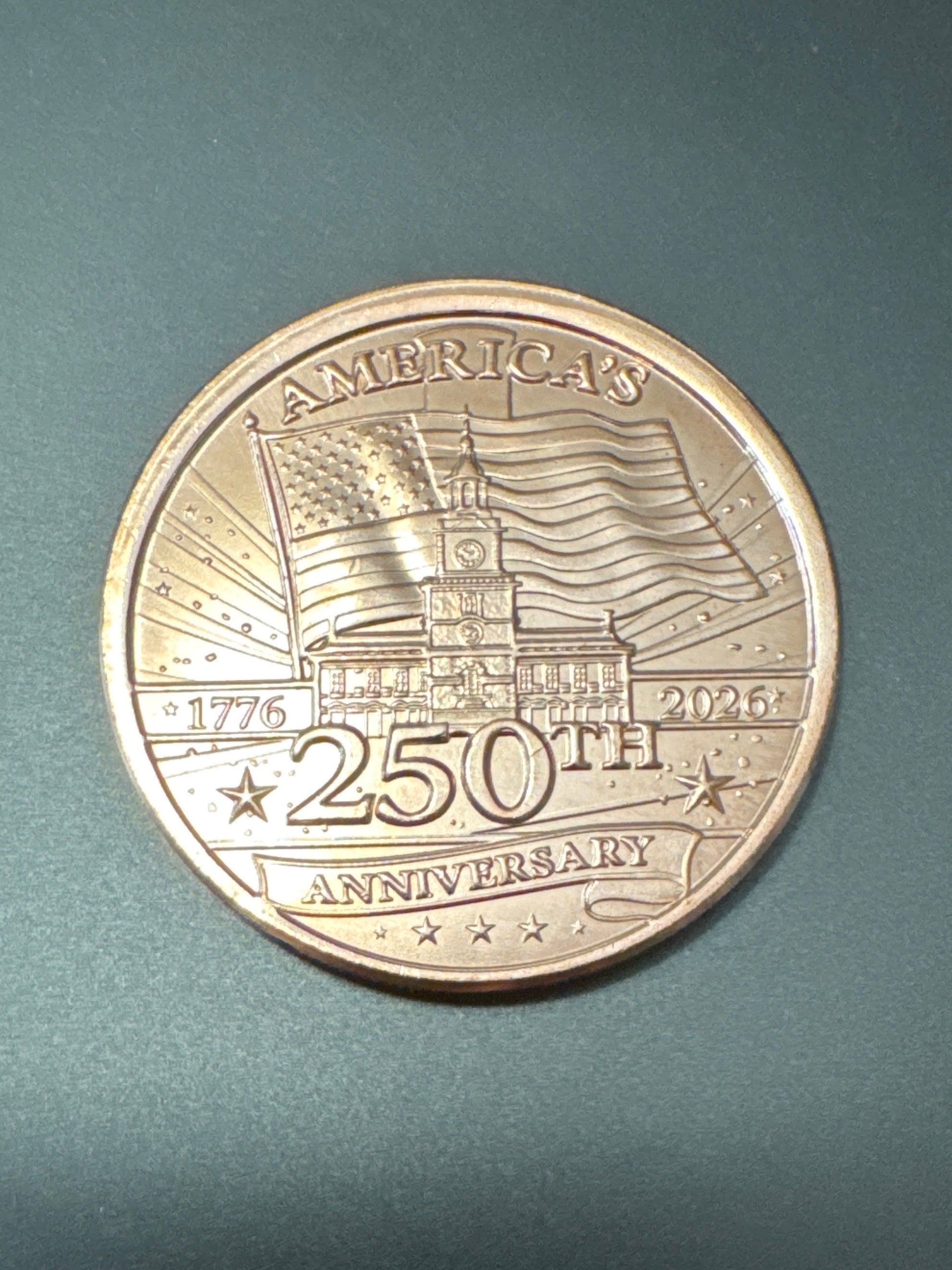250 USA 1 oz Copper   Round