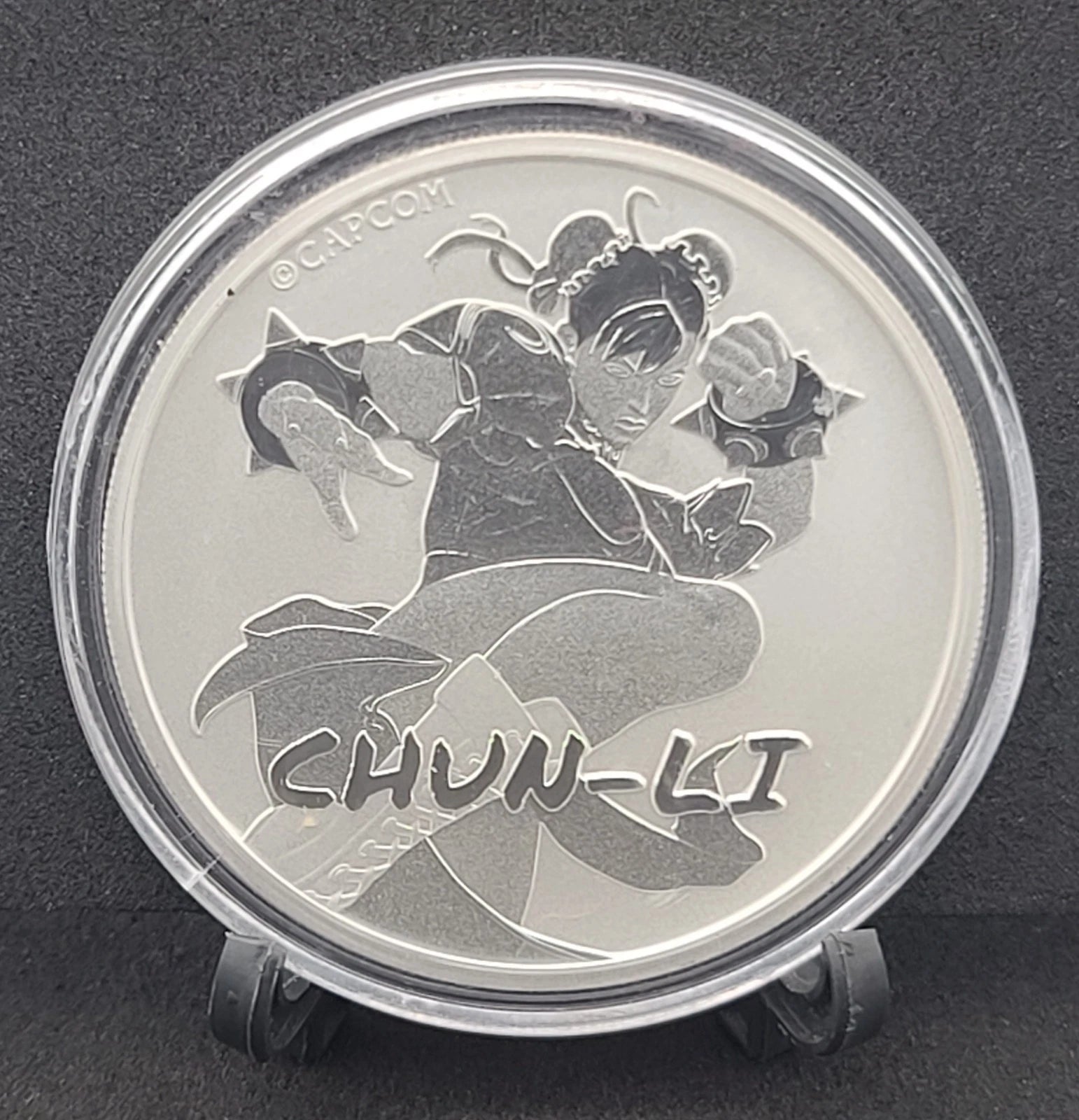 CHUN LI STREET FIGHTER 2022 1 oz Pure Silver BU Coin in Capsule - Tuvalu- Perth