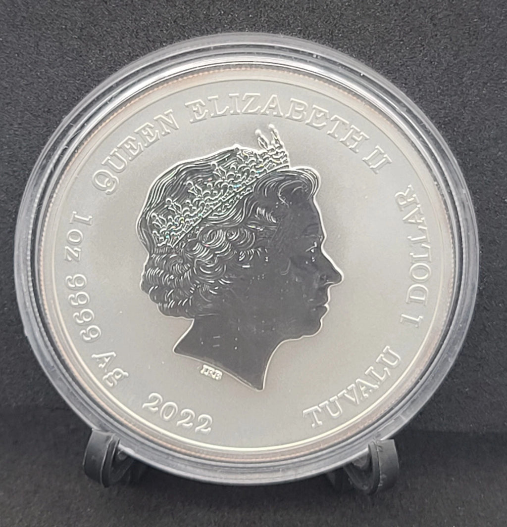 CHUN LI STREET FIGHTER 2022 1 oz Pure Silver BU Coin in Capsule - Tuvalu- Perth