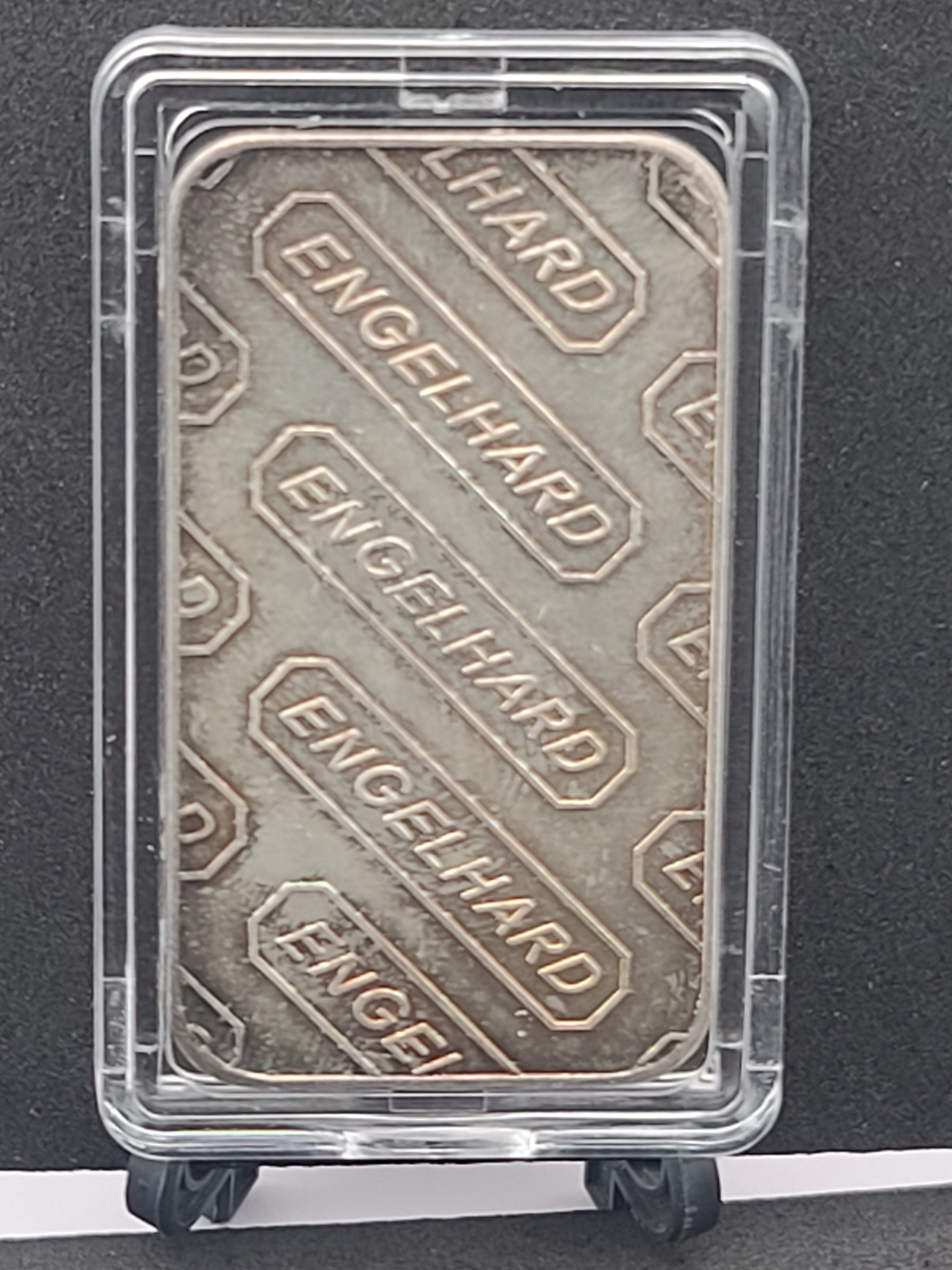Engelhard Commercial TONER 1 Troy Ounce .999 Silver Bar #F129727