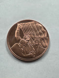 DONALD TRUMP FIGHT! .999 1 OZ COPPER BULLION ROUND