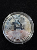 Bitcoin 1 Troy Ounce .999 Fine Silver Round UNC Bitcoin mining reverse