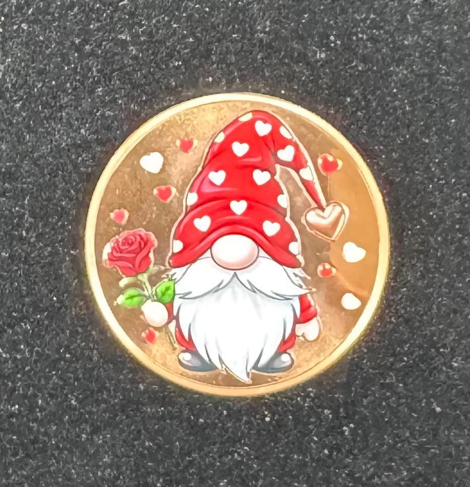 GNOME VALENTINE'S - Gnomeo Proof - 1 oz Colorized Copper Art Round 25000 Mintage