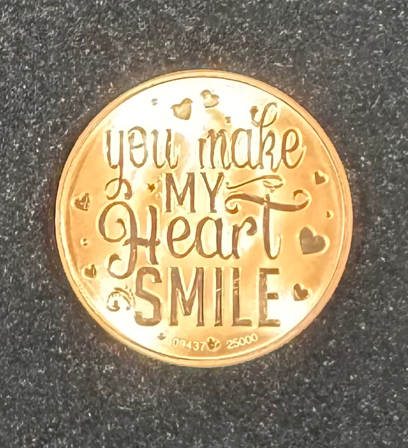 GNOME VALENTINE'S - Gnomeo Proof - 1 oz Colorized Copper Art Round 25000 Mintage