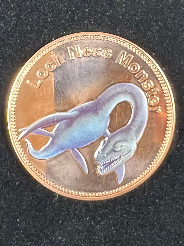 5 Oz .999 Copper Limited Edition Colorized Mythical Creature Set In Capsule