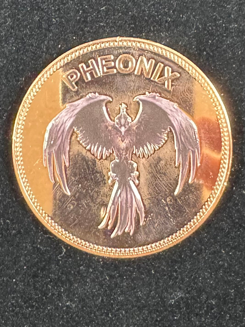 5 Oz .999 Copper Limited Edition Colorized Mythical Creature Set In Capsule