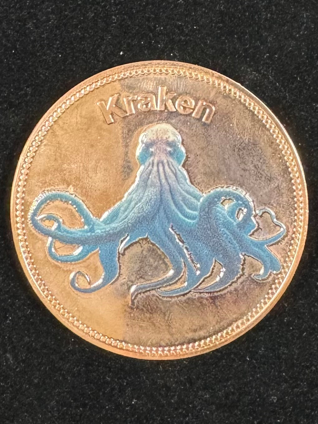 5 Oz .999 Copper Limited Edition Colorized Mythical Creature Set In Capsule