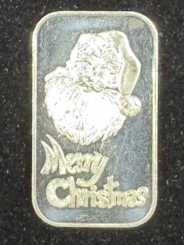 SilverTowne Merry Christmas ST-18V Silver Art Bar P1719
