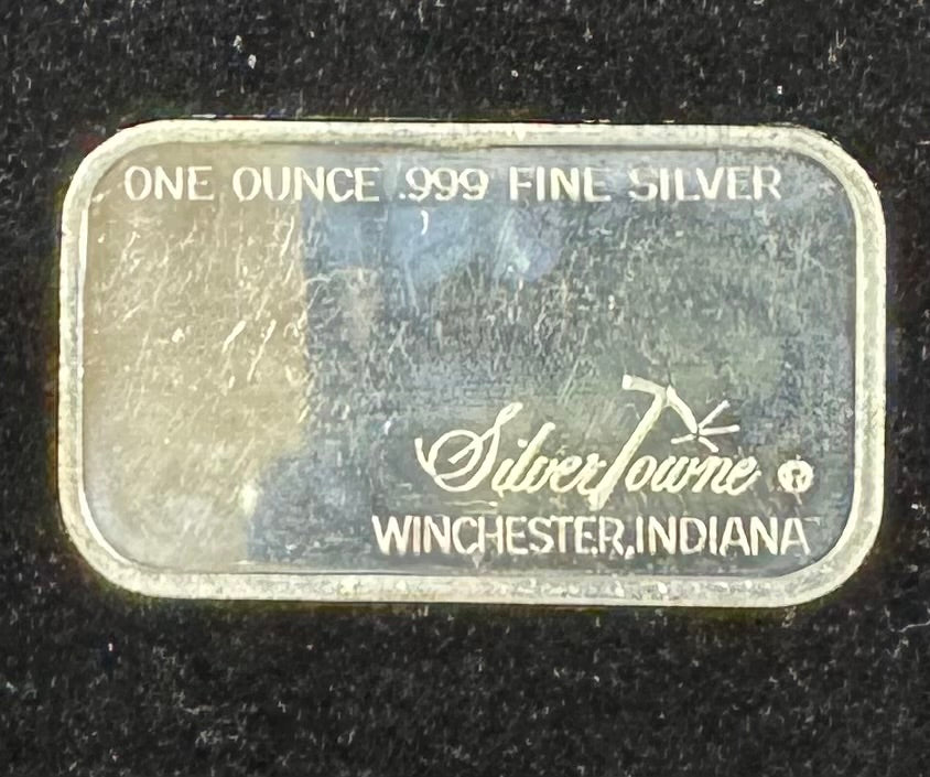 SilverTowne Merry Christmas ST-18V Silver Art Bar P1719