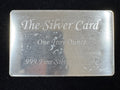 Pyromet 1 Troy Oz Silver Card .999 Fine Silver Bullion w/ COA