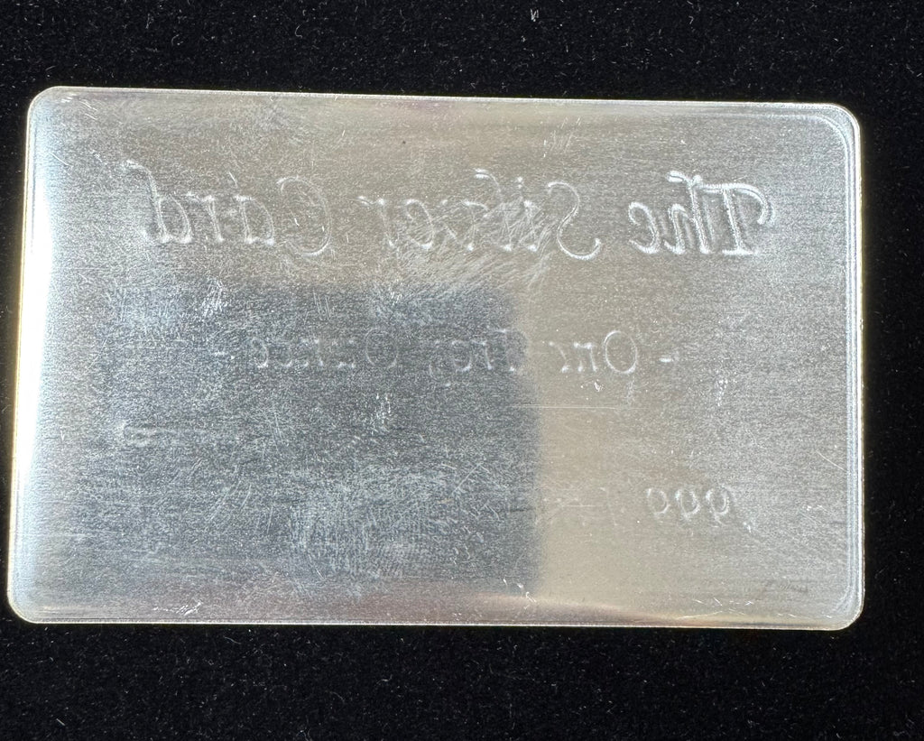 Pyromet 1 Troy Oz Silver Card .999 Fine Silver Bullion w/ COA