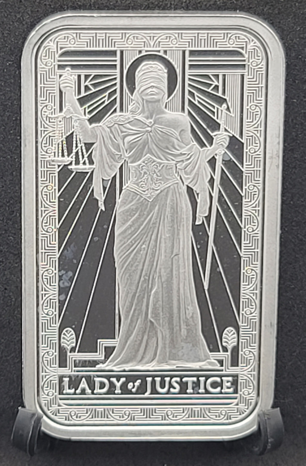 PAMP Suisse Lady of Justice 1 oz .999 Silver Bar