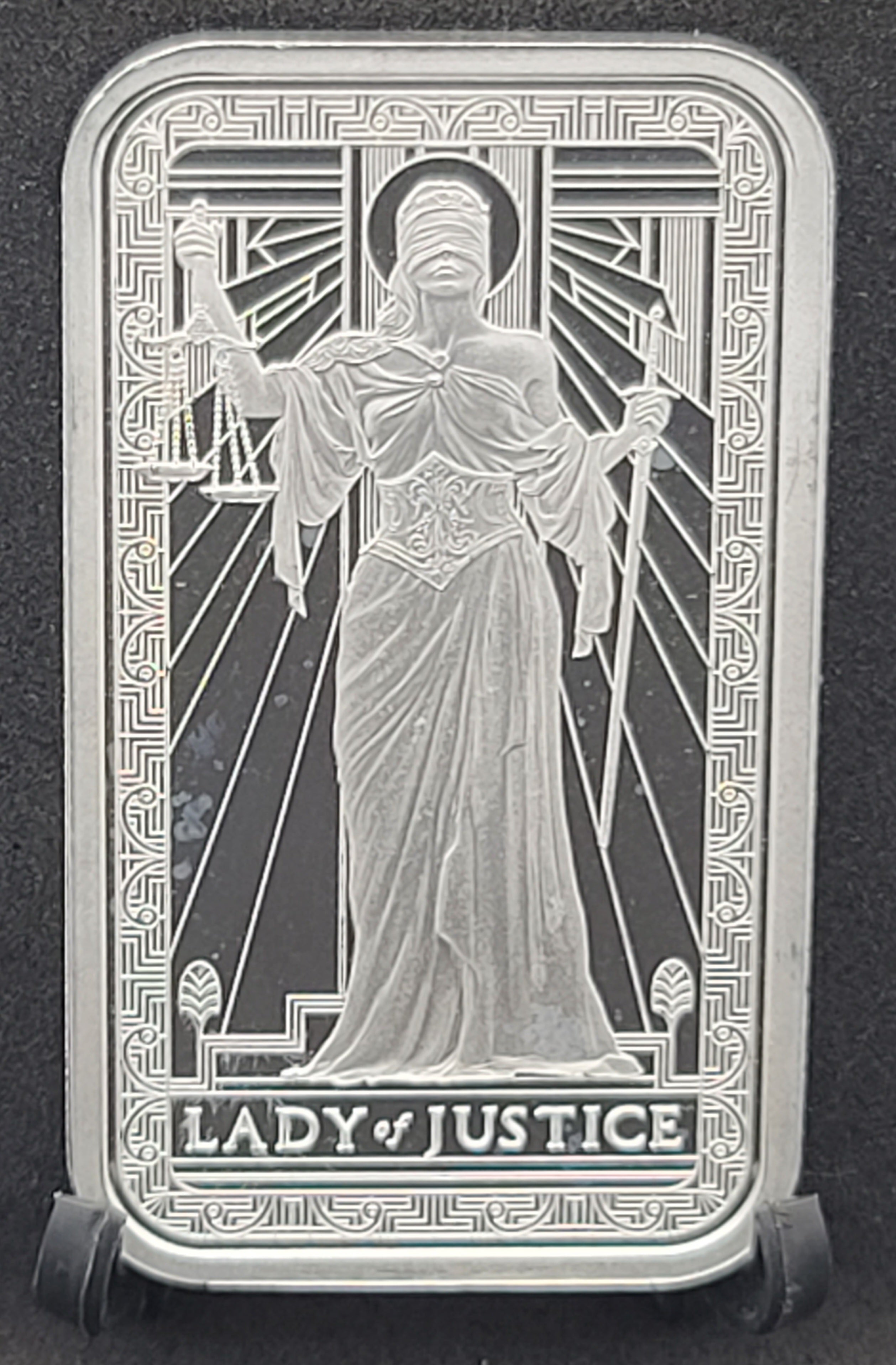 PAMP Suisse Lady of Justice 1 oz .999 Silver Bar
