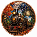Autumn Express Train Ultra High Relief Copper Coin 5oz .999