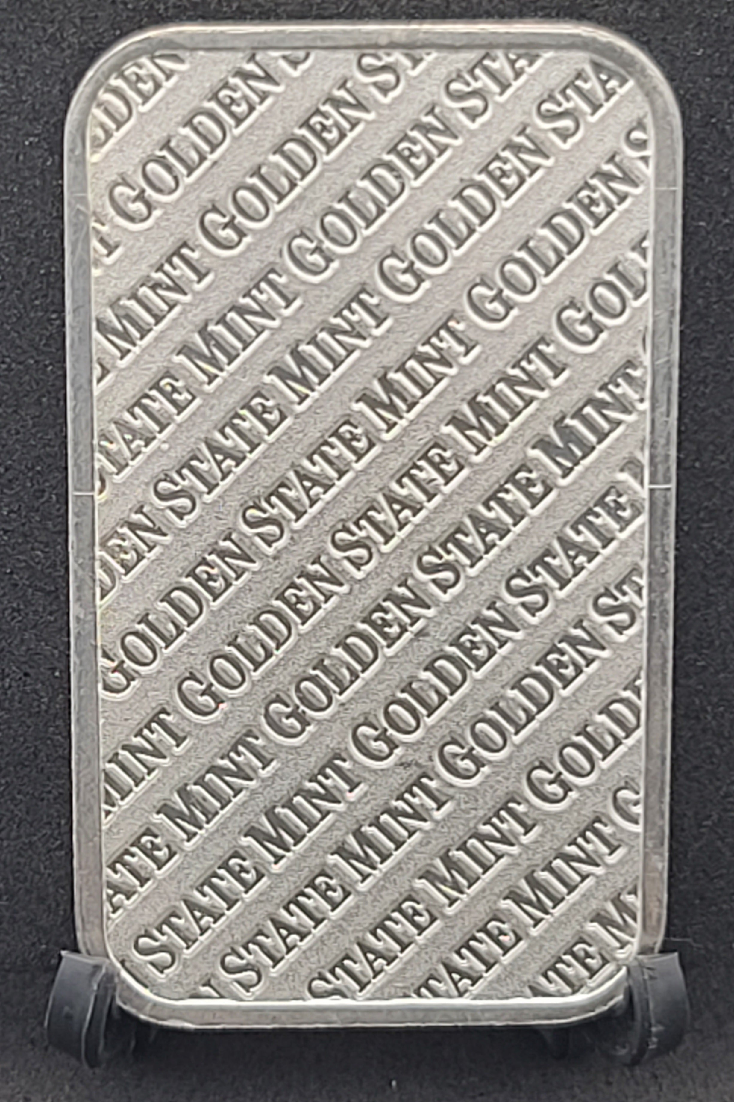 Vintage 1 oz .999 *FINE SILVER BAR One Troy Ounce GOLDEN STATE MINT