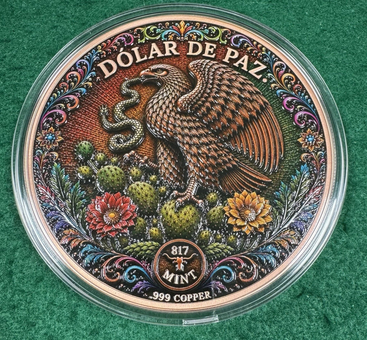 10 oz Dia De Los Muertos Copper Collectible