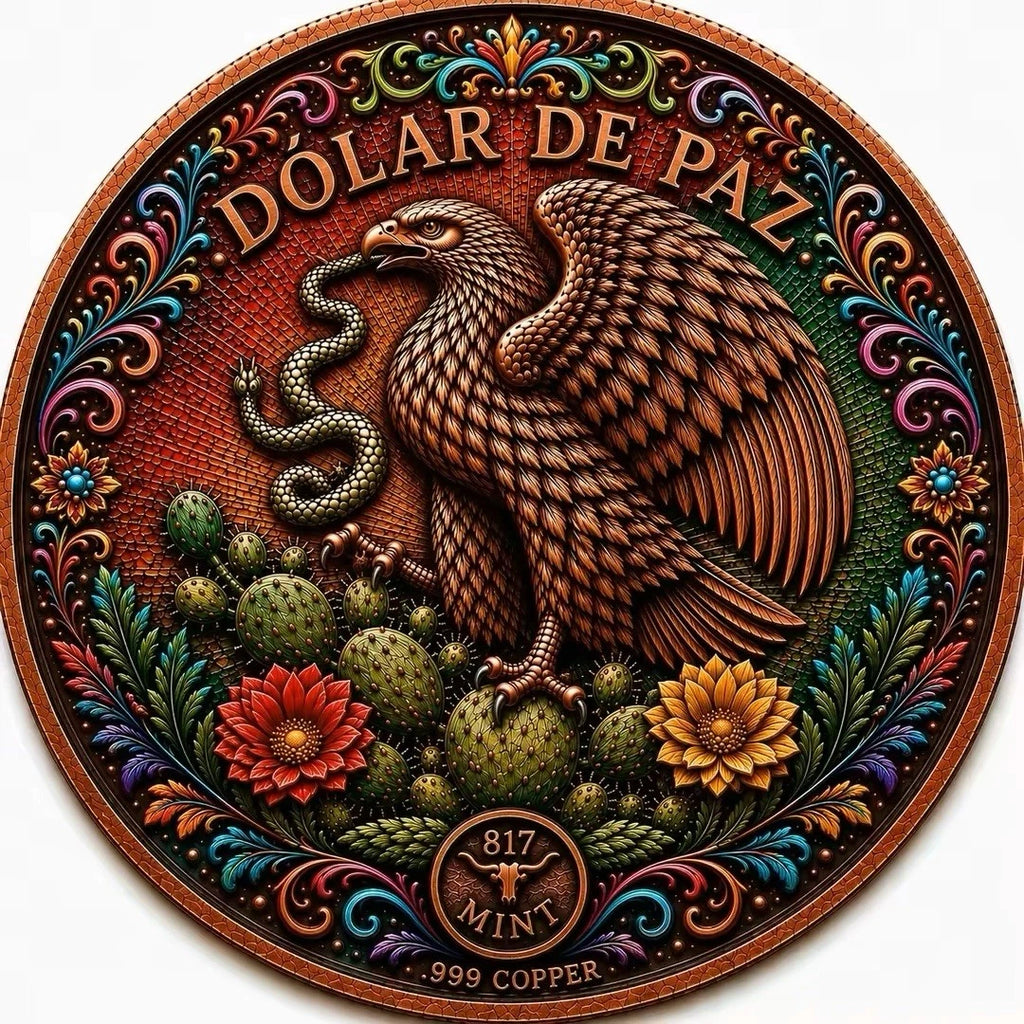 1 Oz Dia De Los Muertos Copper Collectible