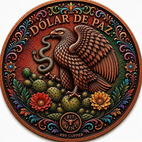 1 Oz Dia De Los Muertos Copper Collectible
